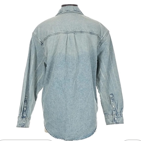 Light Blue Denim Shirt by Wild Fable - Picture 2 of 2